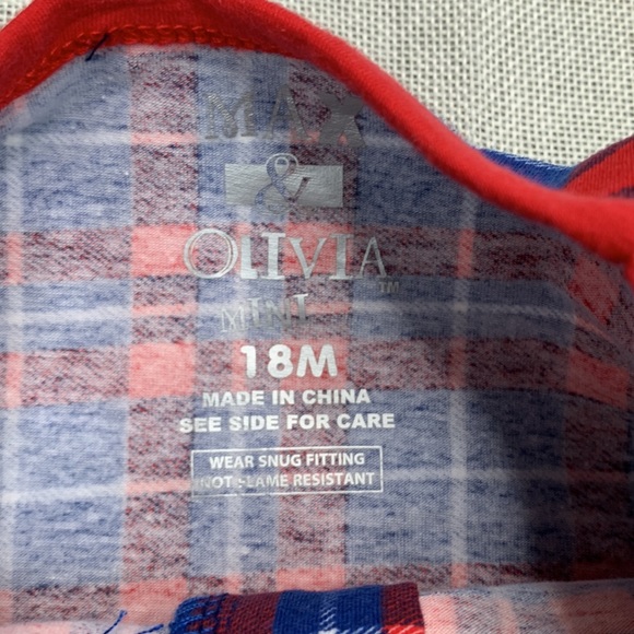 MAX & OLIVIA Baby Boys Gripper Soles Easy Opening Front Zipper Onesie Size 18M - Picture 2 of 9